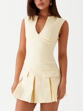 Peppermayo Cassia Mini Dress Yellow US 16 NWT
